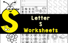 FREE Printable Letter S Worksheets For Kindergarten