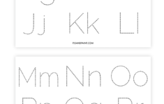 Free Printable Letter Tracing Worksheet Pjs And Paint