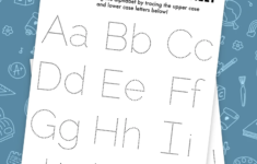 Free Printable Letter Tracing Worksheet Pjs And Paint