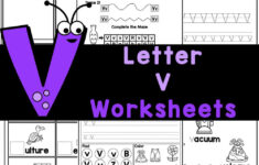 FREE Printable Letter V Worksheets For Kindergarten