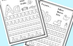 Free Printable Spanish Alphabet Tracing Worksheets The Artisan Life