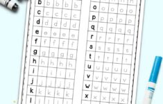 Free Printable Tracing Lowercase Letters Worksheet The Artisan Life