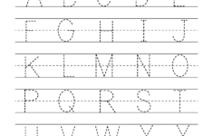 Free Printable Uppercase Alphabet Letters Tracing Worksheet