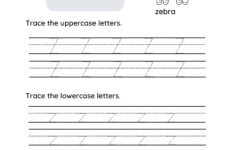 Free Tracing Letter Z Printable PDF Trace The Letter Z