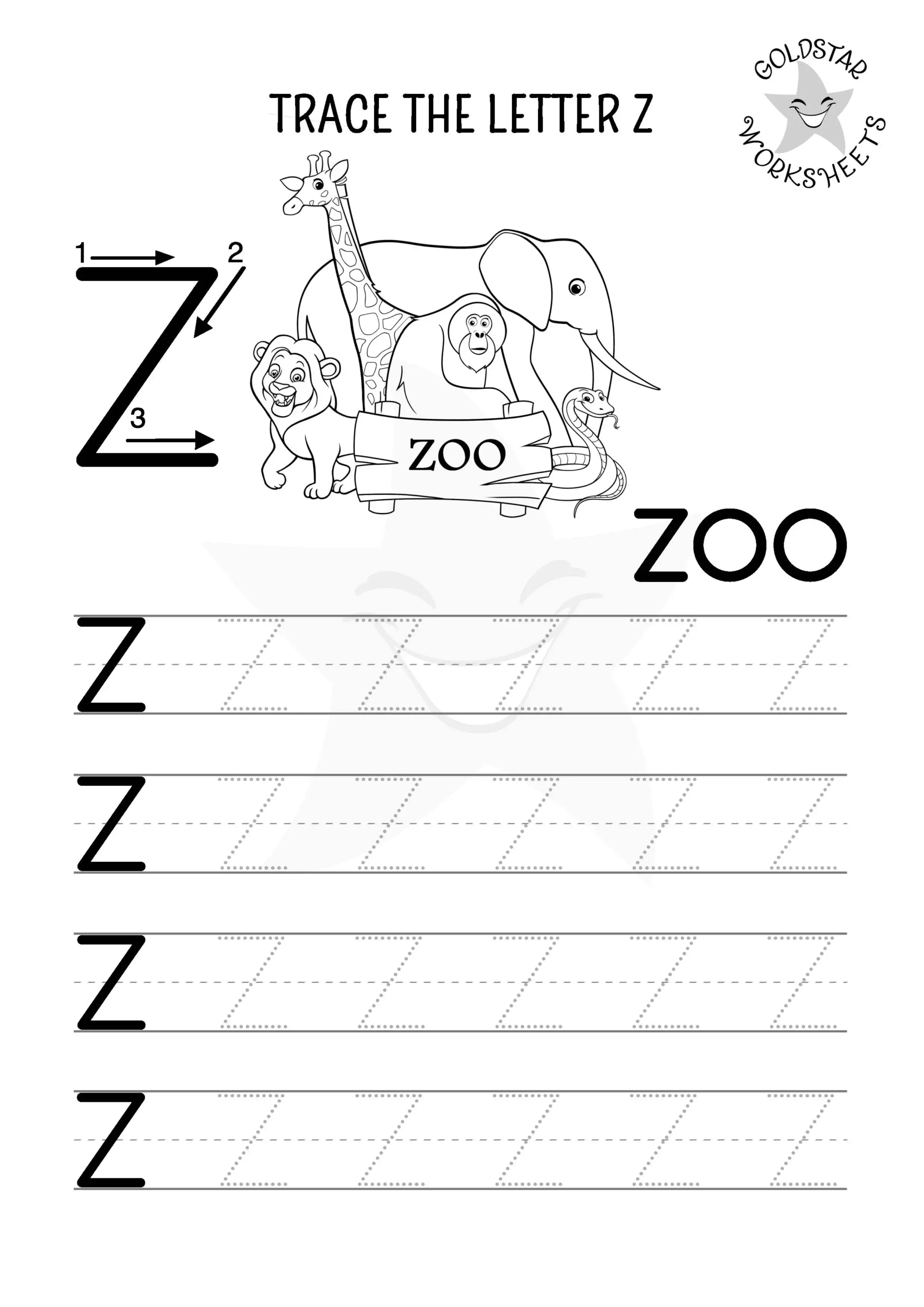 Free Uppercase Letter Tracing Worksheets Fun Educational A Z Pages