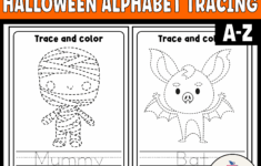 Halloween Trace And Color With Alphabet Tracing A Z Halloween Activity Made By Teachers