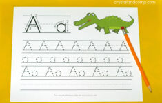 Handwriting Practice For Kids A Is For Alligator CrystalandComp