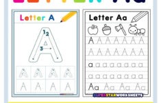Letter A Tracing Worksheets Superstar Worksheets