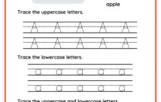Letter A Worksheets For Preschool Tracing Plus More Free