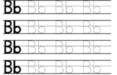 Letter B Tracing Worksheet Free Printables Teach Prints