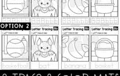 Letter B Tracing Worksheets Letter Tracing Mats Letter B Trace Color Made By Teachers