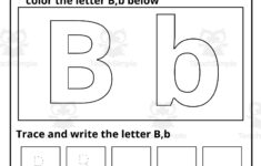 Letter B Tracing Worksheets Preschool Letter B All About Letter B By Teach Simple