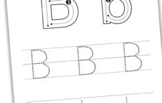 Letter B Tracing Worksheets Printable Nature Inspired Learning