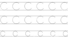 Letter C Tracing Cut Out Stock Images Pictures Alamy