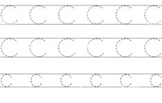 Letter C Tracing Cut Out Stock Images Pictures Alamy