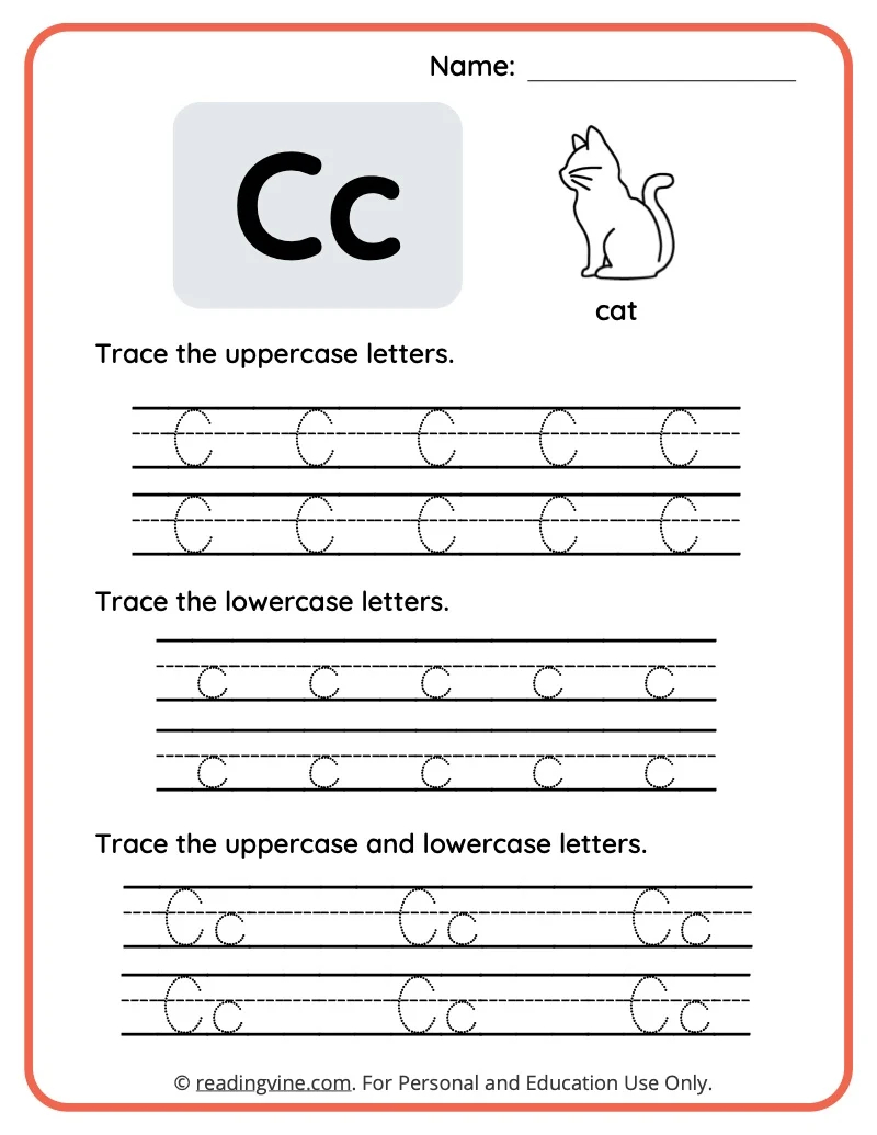 Letter C Worksheets For Preschool Free Printable
