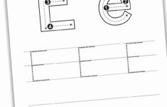 Letter E Tracing Worksheets Free Nature Inspired Learning