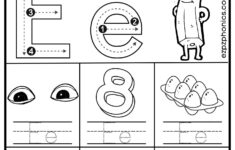 Letter Ee Trace And Color The Pictures Free PDF Download Ezpzphonics