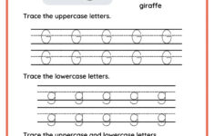 Letter G Worksheets For Preschool Free Printable