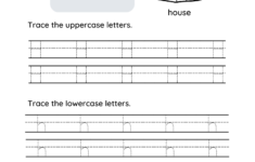 Letter H Tracing Worksheets For Toddlers And Preschool Children