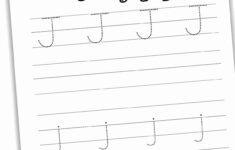 Letter J Tracing Worksheets Free Nature Inspired Learning