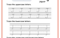 Letter J Worksheets For Preschool Free Printable