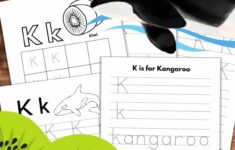 Letter K Tracing Worksheets Nature Inspired Learning