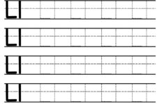 Letter L Tracing Worksheet Free Printables Teach Prints