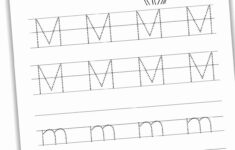Letter M Tracing Worksheets Free Nature Inspired Learning
