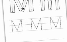 Letter M Tracing Worksheets Free Nature Inspired Learning