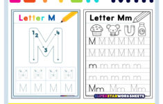 Letter M Tracing Worksheets Superstar Worksheets
