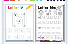 Letter M Tracing Worksheets Superstar Worksheets