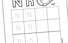 Letter N Tracing Worksheets Nature Inspired Learning