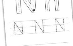 Letter N Tracing Worksheets Nature Inspired Learning