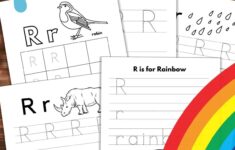 Letter R Tracing Worksheets Free Nature Inspired Learning