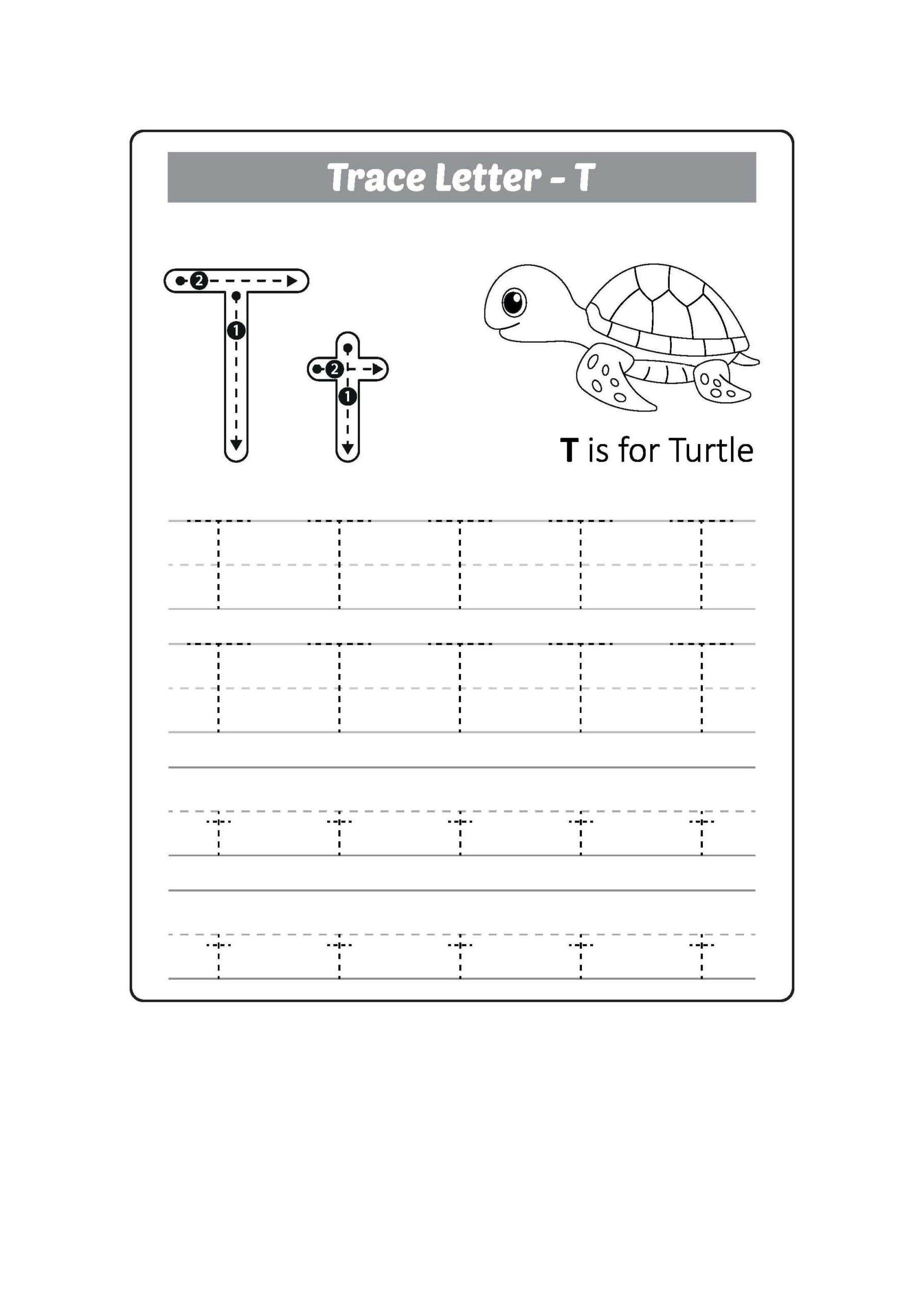 Letter Tracing Worksheets Pre K