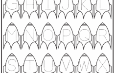 Letter Tracing Worksheet Rocket Theme FREE Printable Worksheets Worksheetfun