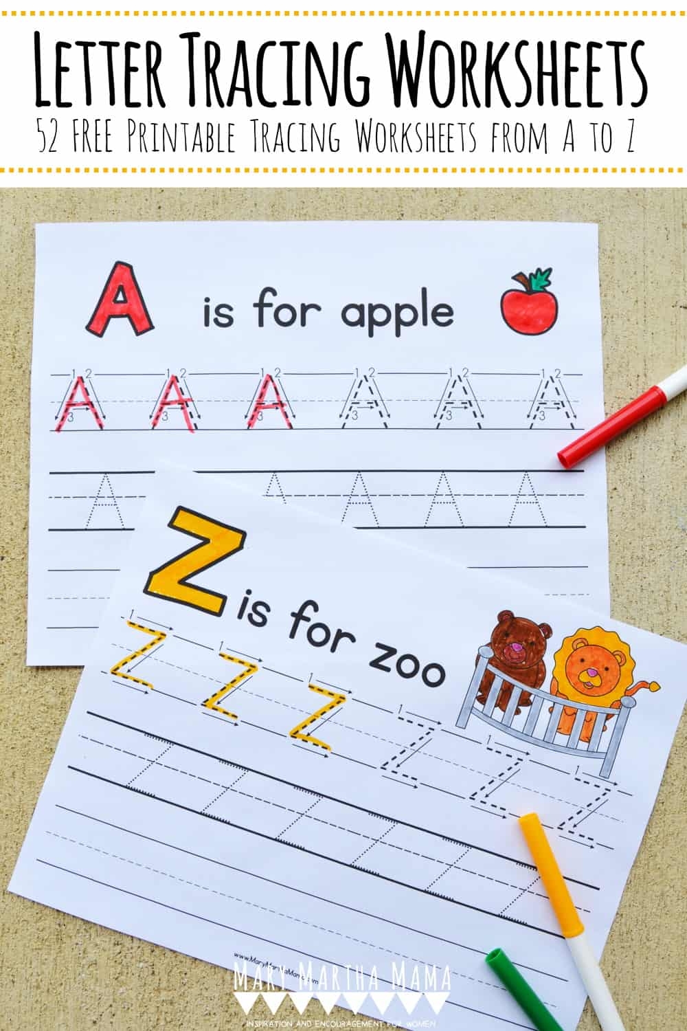 Letter Tracing Worksheets Free Pdf