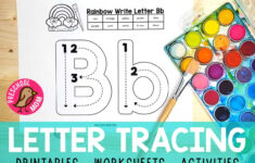 Letter Tracing Worksheets Preschool Mom