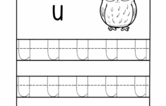 Letter U Tracing Worksheets For Preschool