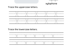 Letter X Tracing Worksheets For Toddlers And Preschool Children