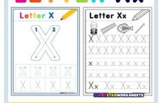 Letter X Tracing Worksheets Superstar Worksheets