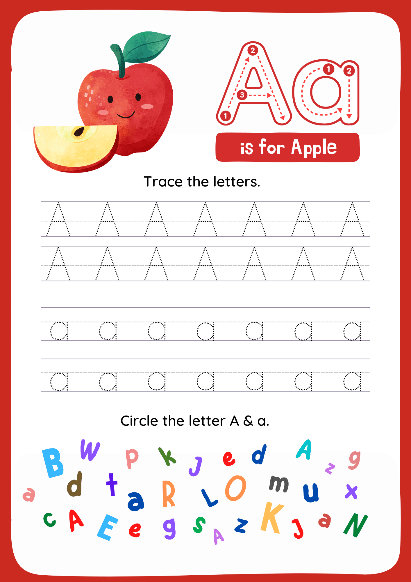 Letters Tracing Worksheets A To Z For Preschoolers
