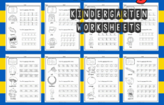 Letters Tracing Worksheets For Kindergarten The Teaching Aunt