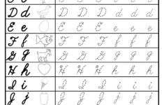 Lowercase Alphabet In Cursive FREE Lowercase Letter Tracing Worksheets Free Printable