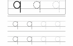 Lowercase Letter q Tracing Worksheet Doozy Moo