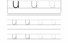 Lowercase Letter u Tracing Worksheet Doozy Moo