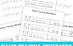 Name Tracing Generator Make Free Name Tracing Worksheets