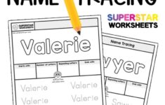 Name Tracing Worksheets Superstar Worksheets