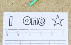 Number 1 Tracing Worksheet Mary Martha Mama